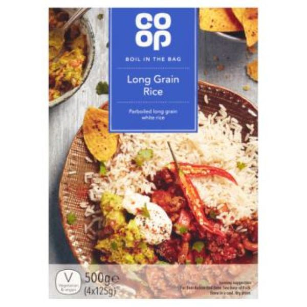 Co Op Boil In A Bag Long Grain Rice 500g