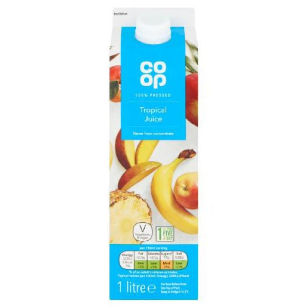 Co Op Tropical Fresh Juice 1Ltr