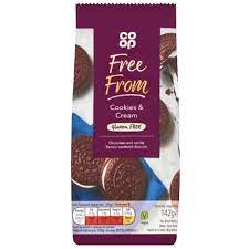 Co Op Free From Cookies & Cream Biscuits 142g