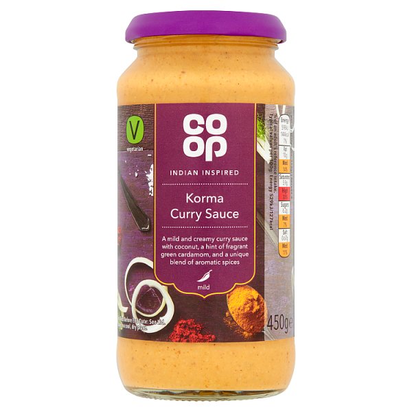 BULK Co Op Korma Curry Sauce 450g x6