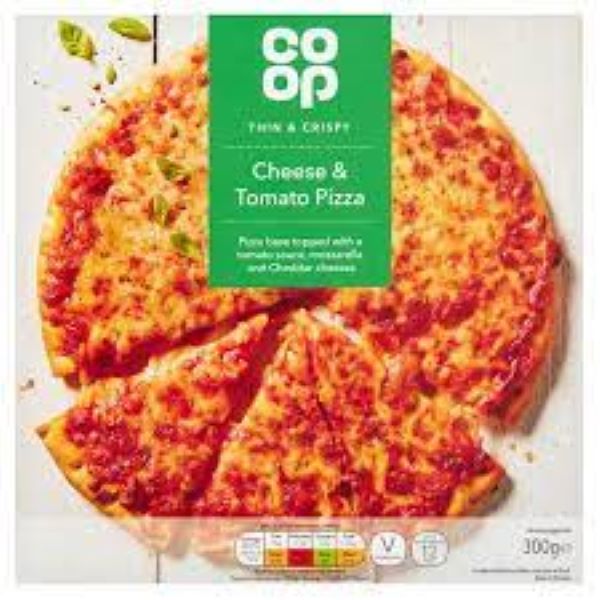 Co Op Thin & Crispy Cheese and Tomato Pizza