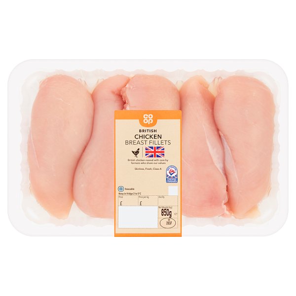 Co Op British Chicken Breast 850g