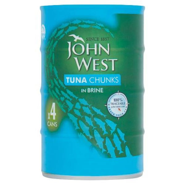 J West Tuna Chunks In Brine 4x145G