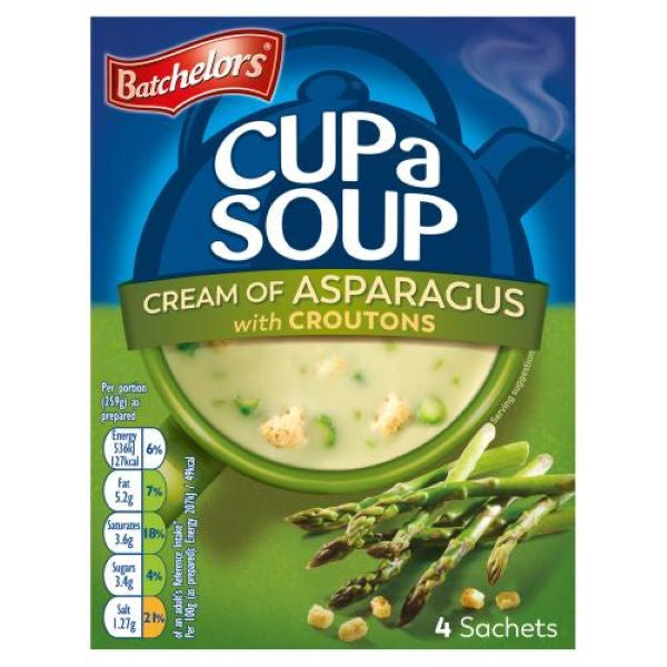 Batchelors Cup A Soup Cream Of Asparagus 4s