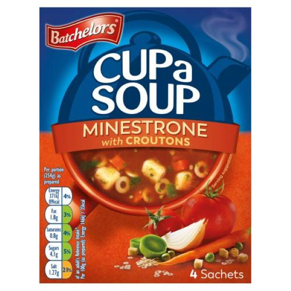 Batchelors Cup A Soup Minestrone w Croutons 4pack