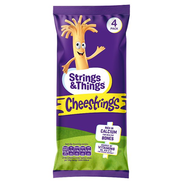 Cheesestring Cheddar 4Pk 20G