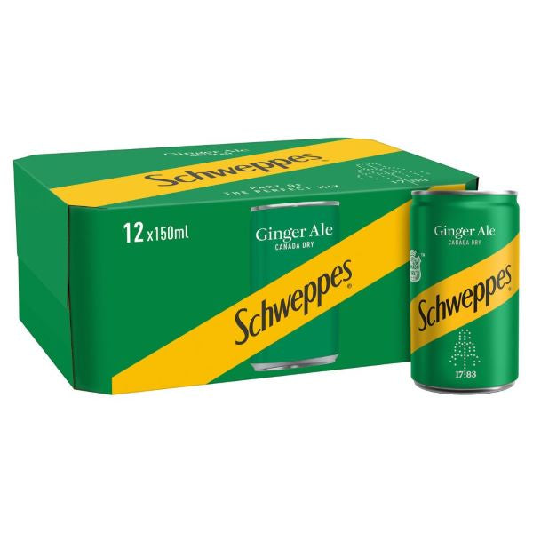 Schweppes Canada Dry Ginger Ale Mini Can 12X150ML