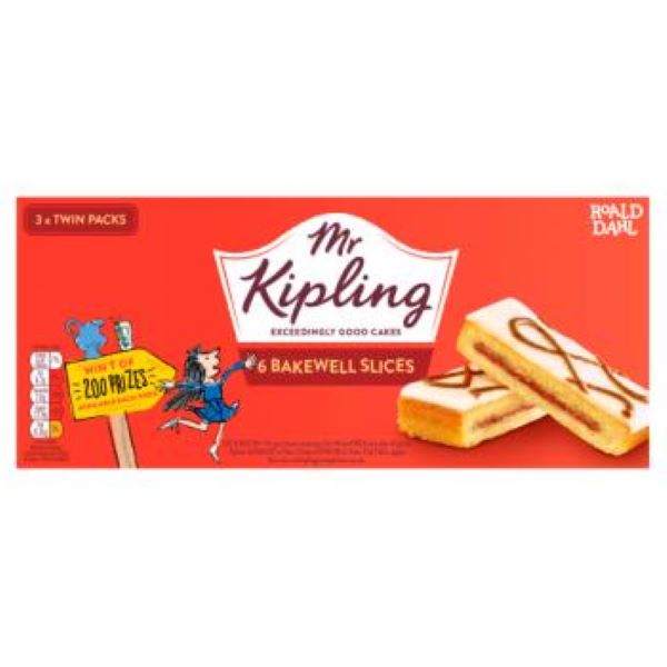 Mr Kipling Bakewell Slices 6pack