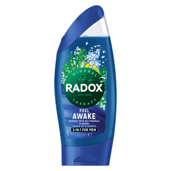 Radox Shower Gel Feel Awake Blue 2in1 225ml PM1.25