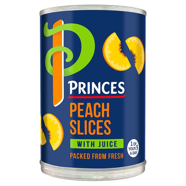 BULK Princes Peach Slices in Juice 410g x12