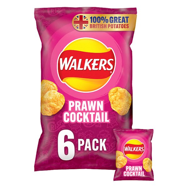 Walkers Prawn Cocktail x 6