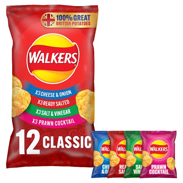 Walkers Classic Variety 12pk