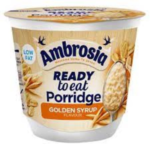 Ambrosia Golden Syrup Ready To Eat Porridge 210g