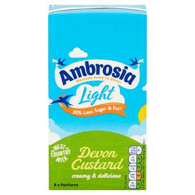 Ambrosia Devon Custard Light Carton 1kg