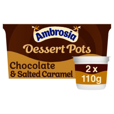 Ambrosia Belgian Chocolate & Salted Caramel 2pack