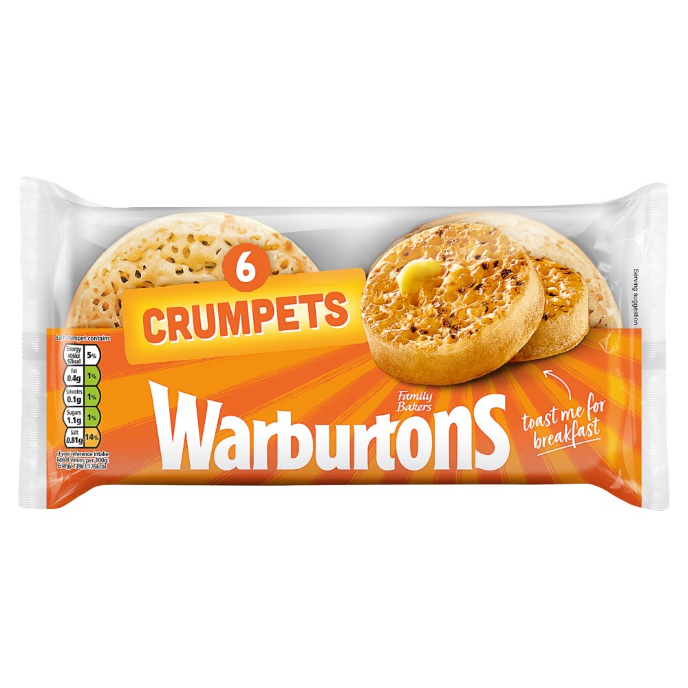 Warburtons Crumpets 6pk