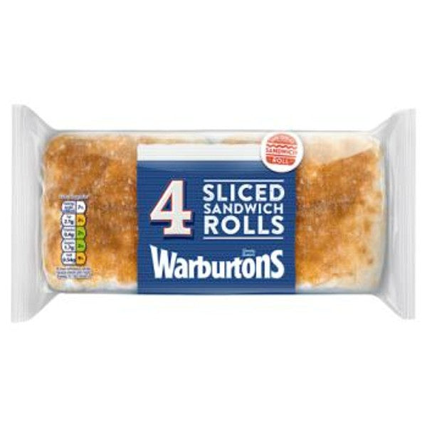 Warburtons Sandwich Rolls 4 Pack