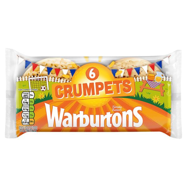 Warburtons Crumpets x 6 PMP 1.09