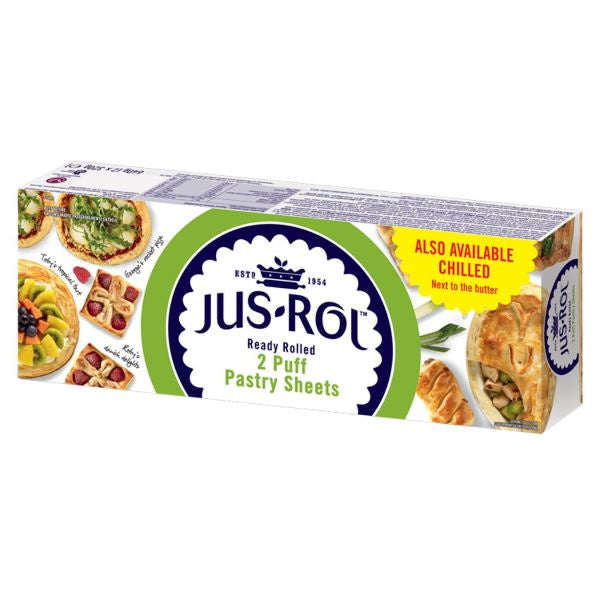 Jus Rol Pastry Ready Rolled Sheets Frozen 640g