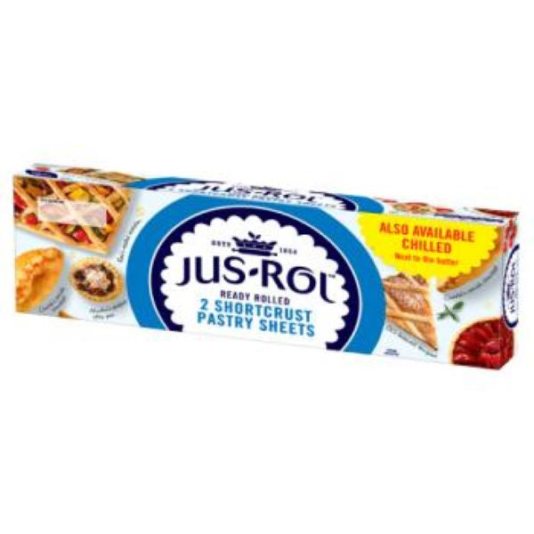 Jus Rol Shortcrust Pastry Sheets 640G