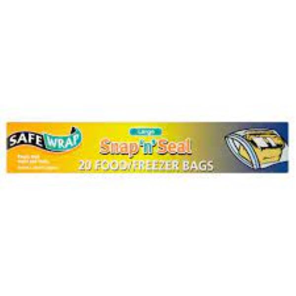 Snap n Seal Food Freezer Bags 10x15 20pk