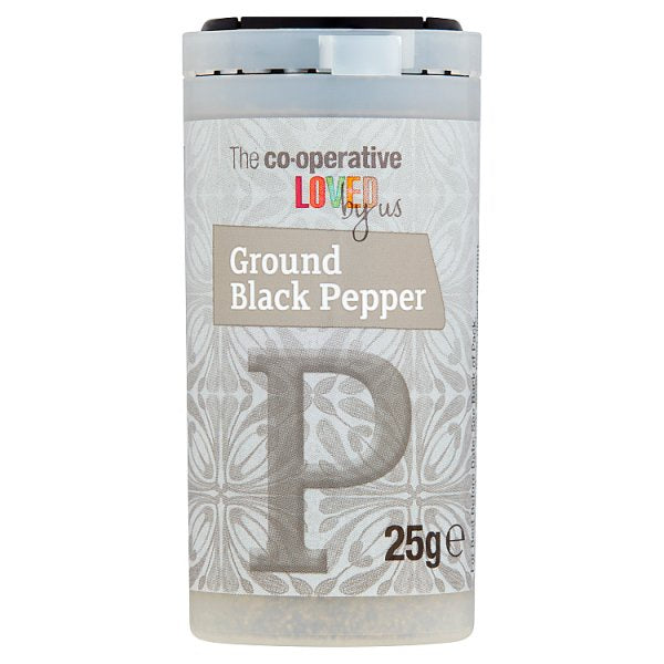 Co-op Ground Black Pepper 25g.