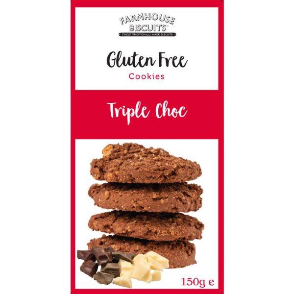 Farmhouse Gluten Free Triple Choc Cookies
