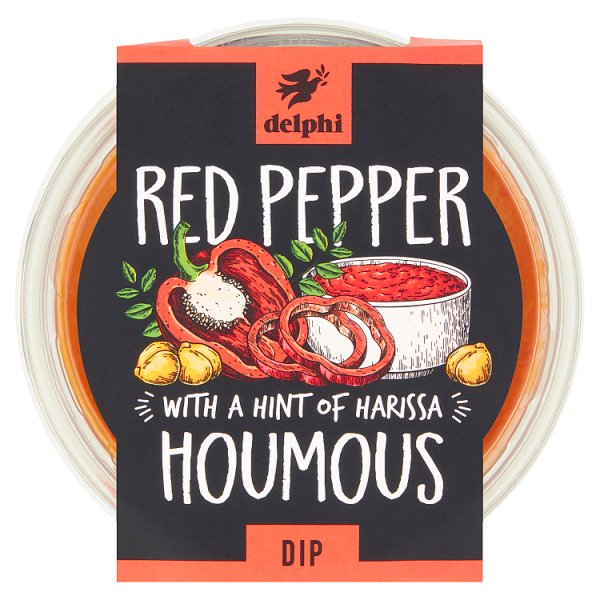 Delphi Chargrilled Red Pepper Houmous Dip 170g