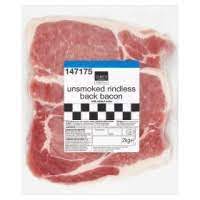 Chef's Essentials Unsmoked Rindless Back Bacon 2kg