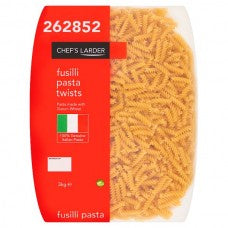 Chef's Larder Fusilli Pasta Twists 3KG