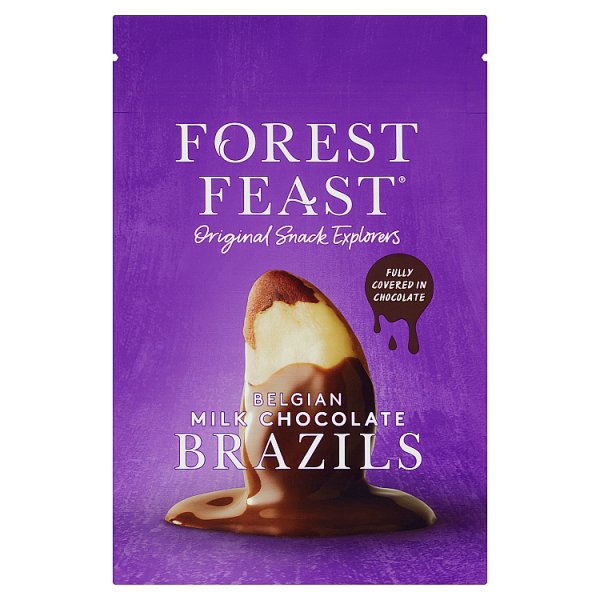 Forest Feast-Belgian Milk Choc Brazils 120g
