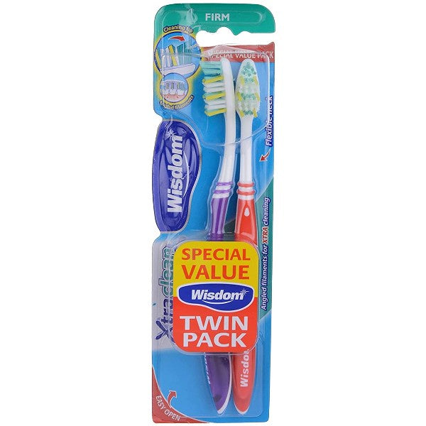 Wisdom Toothbrush Extra Clean Firm 2pk NEW