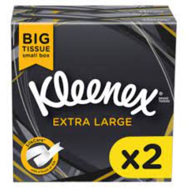 Kleenex Extra Large Tissues x 88 Compact twin pack