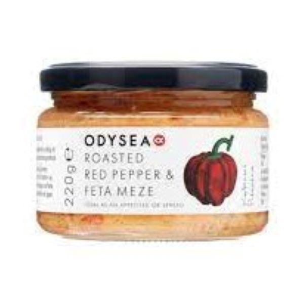 Odysea Roasted Red Peppers & Feta Meze 220g