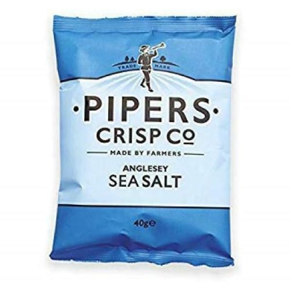 BULK Pipers Anglesey Sea Salt Crisps 24x40g