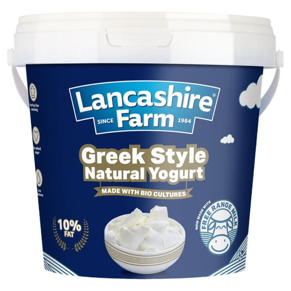 Lancashire Farm Natural Greek Style Yogurt 1kg