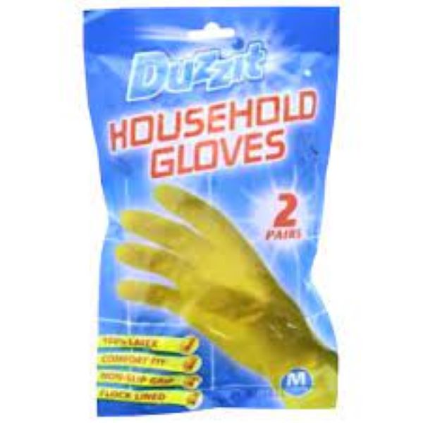 Duzzit Household Gloves Medium 2 pack