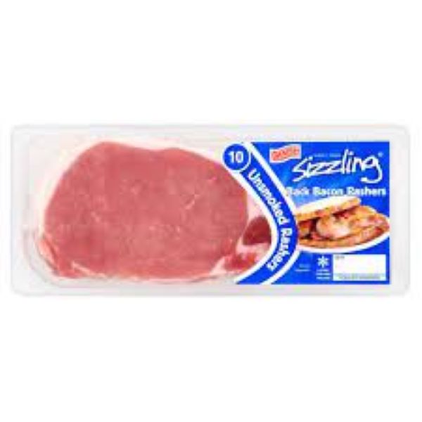 Danish Sizzle Unsmoked Bacon 300g