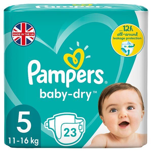 Pampers Baby Dry Nappies Size 5 x 23