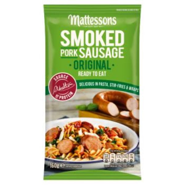 Mattessons Smoked Pork Sausage 160G