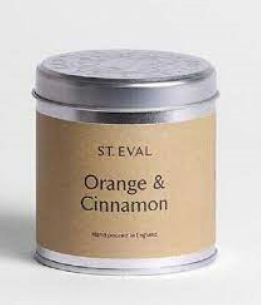 St Eval Orange & Cinnamon Tin Candle