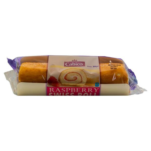 Cabico Raspberry Swiss Roll 300g