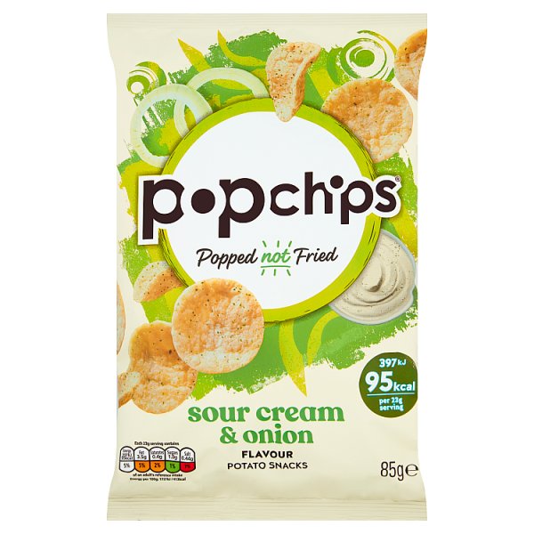 Popchips Sour Cream & Onion 85g