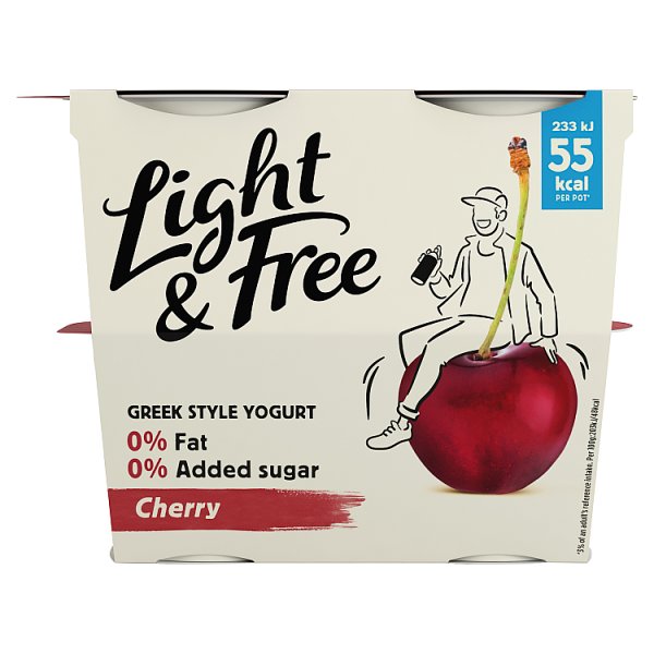 Danone Light & Free Cherry 4pk