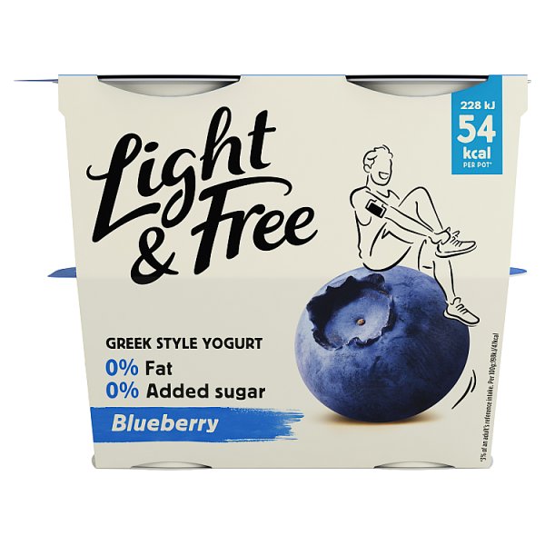 Danone Light & Free Blueberry 4pack