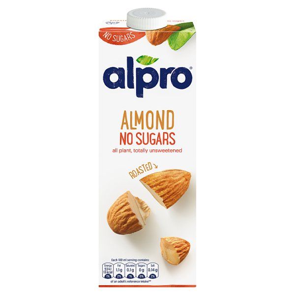 Alpro UHT Almond Unsweetened 1ltr