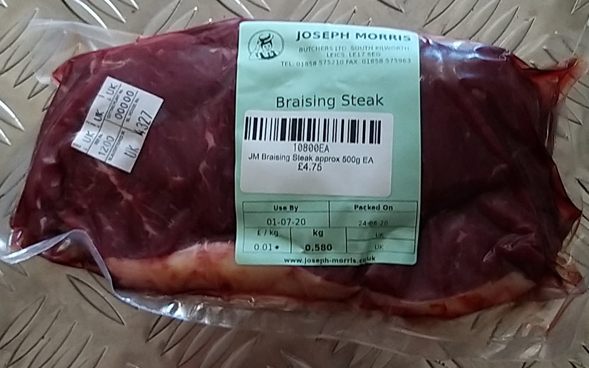 JM Braising Steak (price per kg)