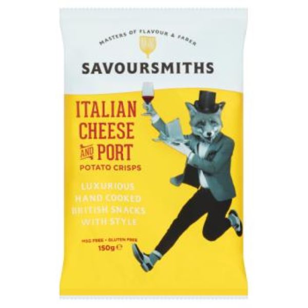 Savoursmiths Italian Cheese and Port Crisps 150g