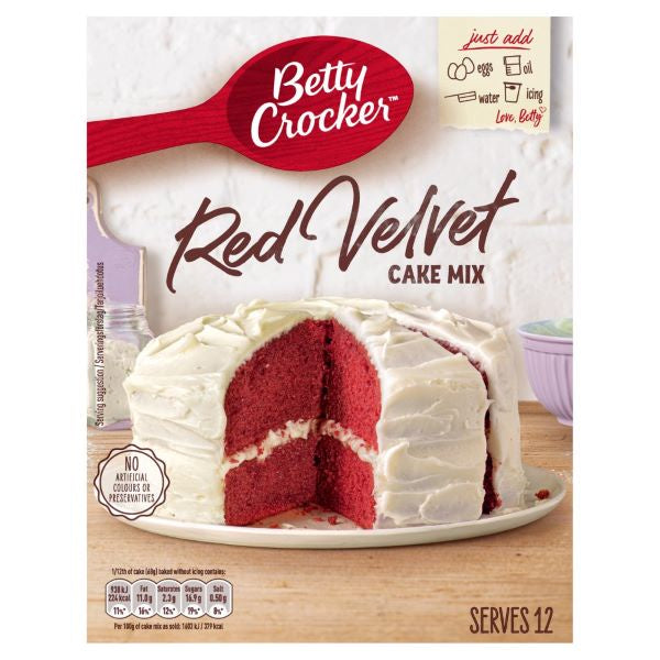 Betty Crocker Red Velvet Cake Mix 425G Nisa
