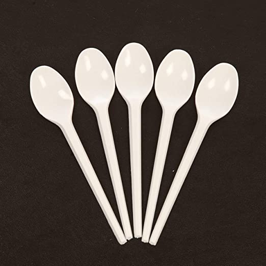 Plastic Teaspoons White 100pk